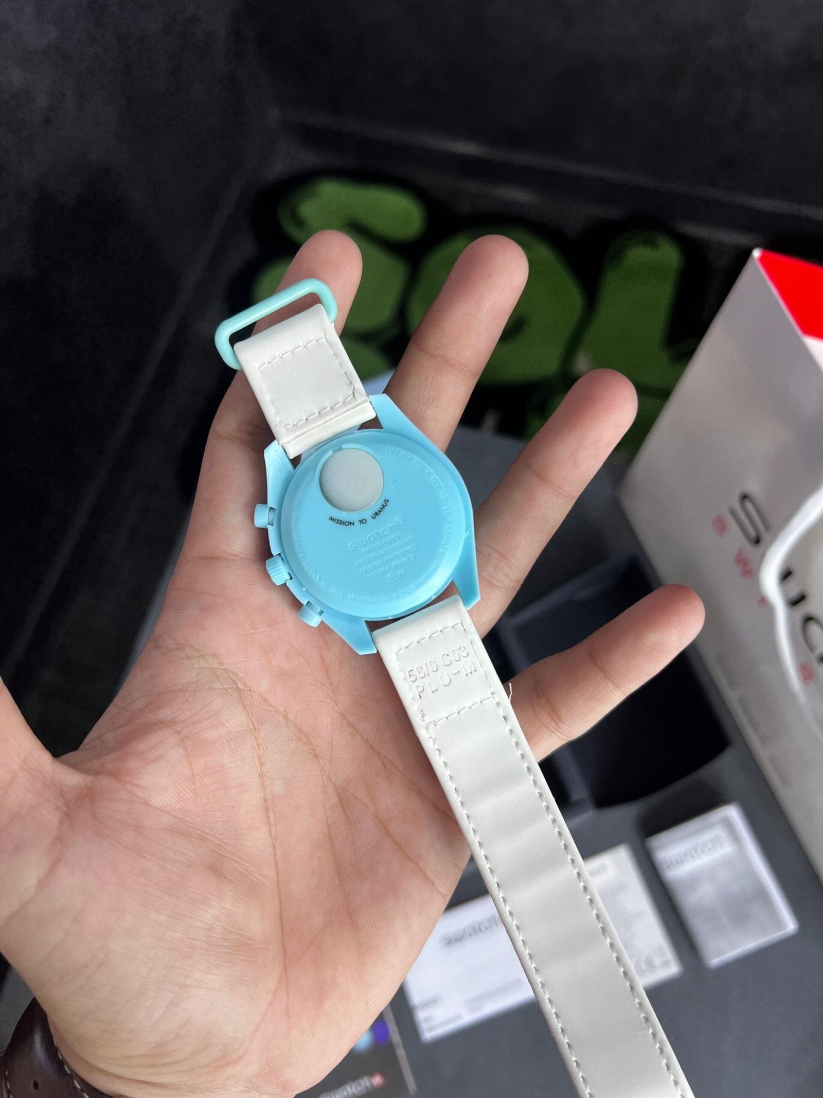 Swatch X Omega Bioceramic Moonswatch Mission To The Moon Uranus With Kit