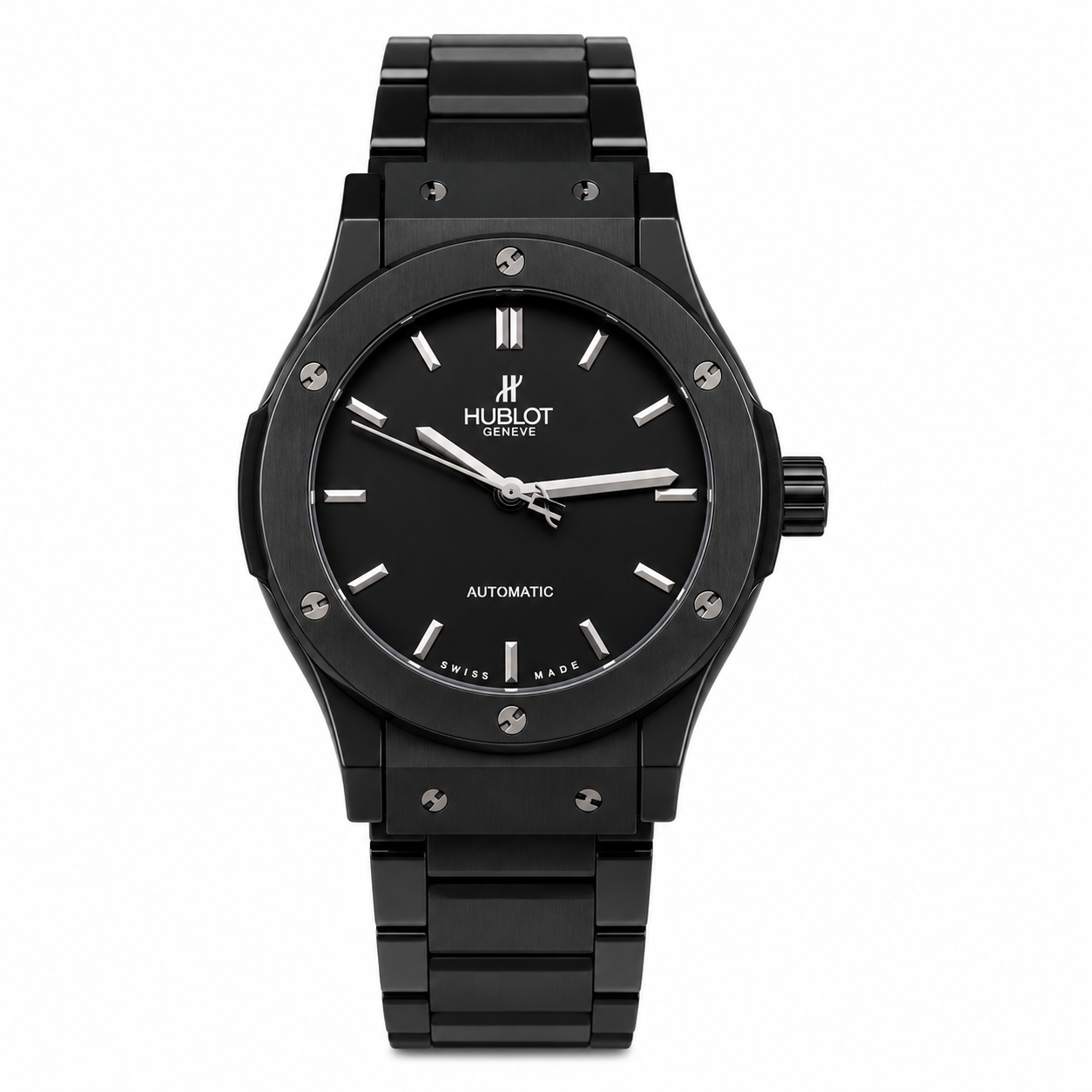 Hublot Automatic Japanese Machine watch (Black with Black Dial)