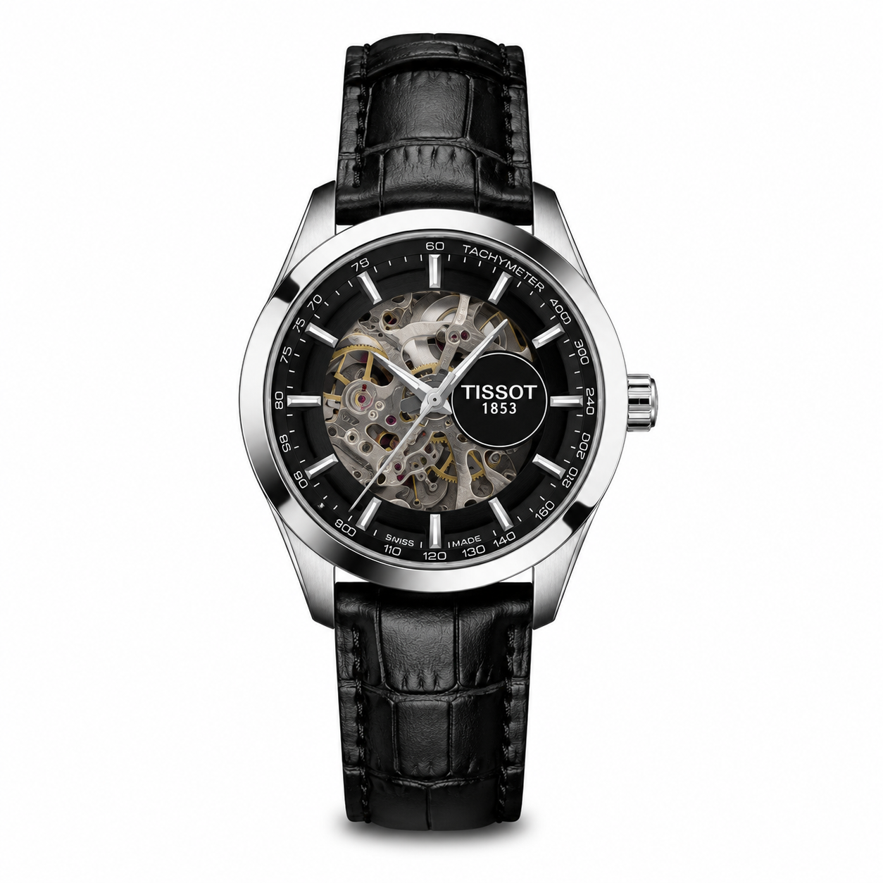 TISSOT 1853 AUTOMATIC PRIMIUM QUILTY LEATHER WATCH