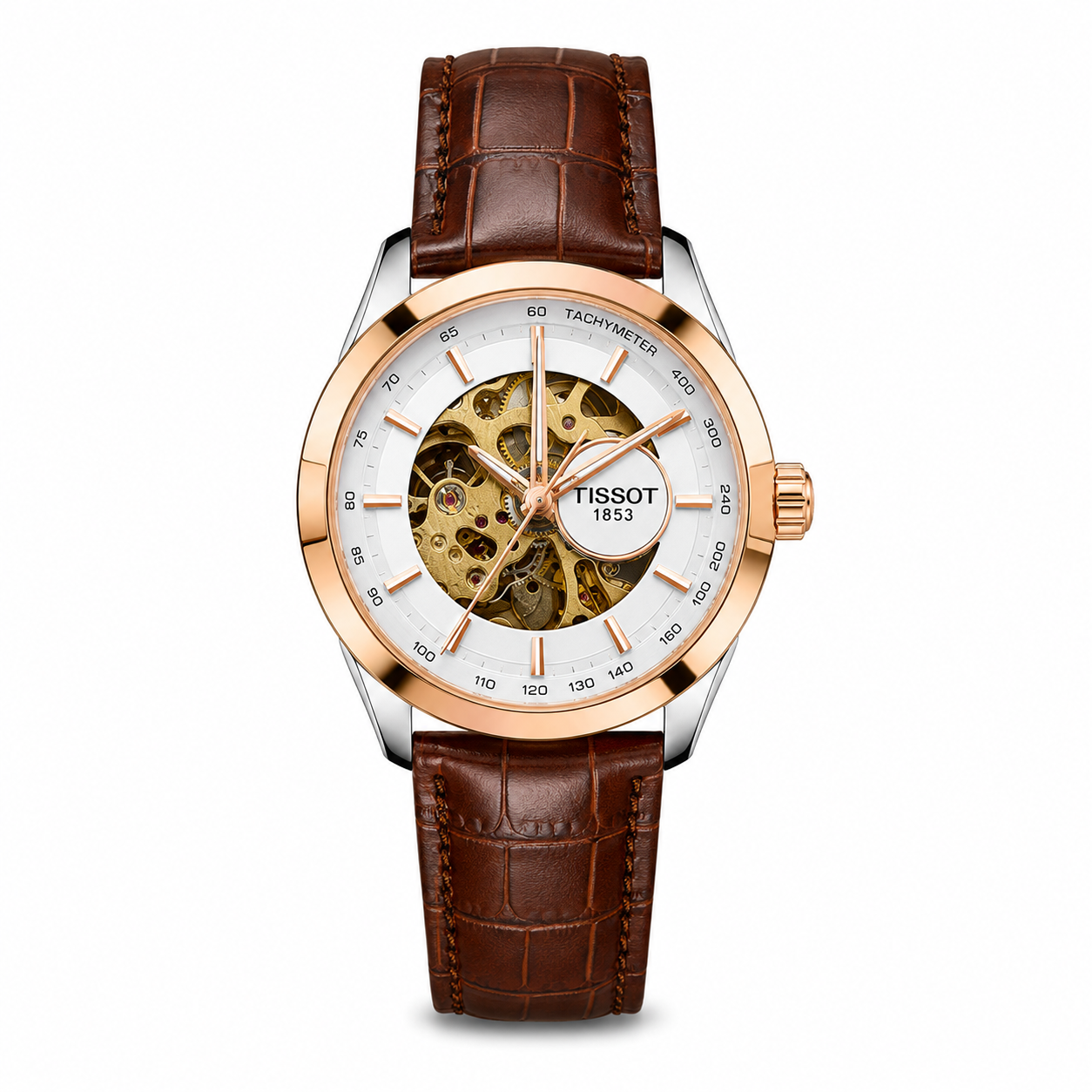 TISSOT 1853 AUTOMATIC PRIMIUM QUILTY LEATHER WATCH