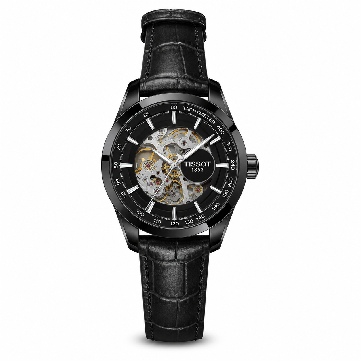 TISSOT 1853 AUTOMATIC PRIMIUM QUILTY LEATHER WATCH