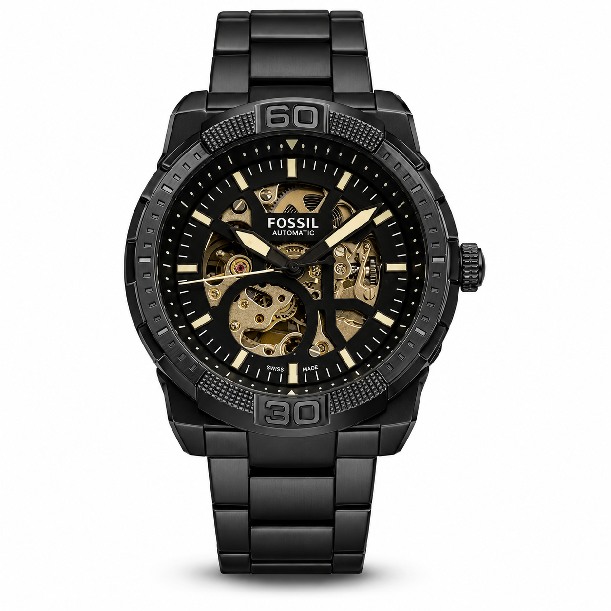 Fossil Black Metal Automatic