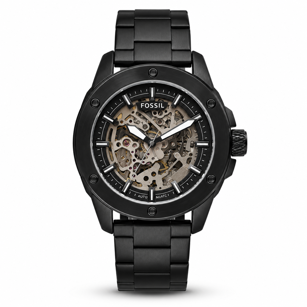 Fossil New Black Metal Automatic Watch