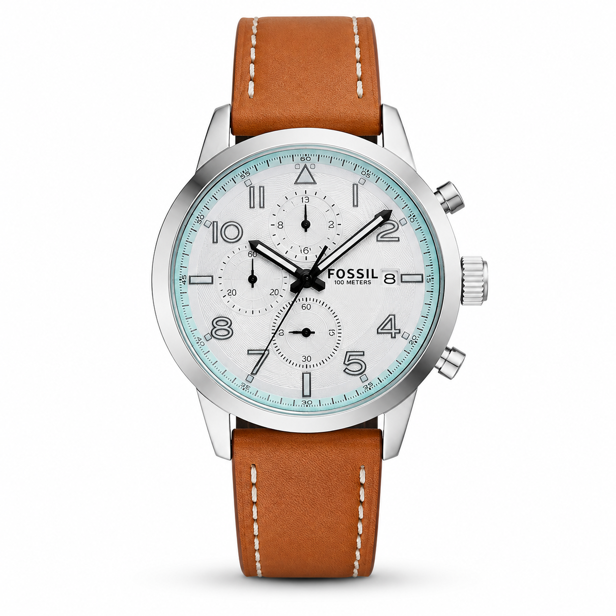 FOSSIL 100 METERS PREMIUM LETHER WRIST WATCH