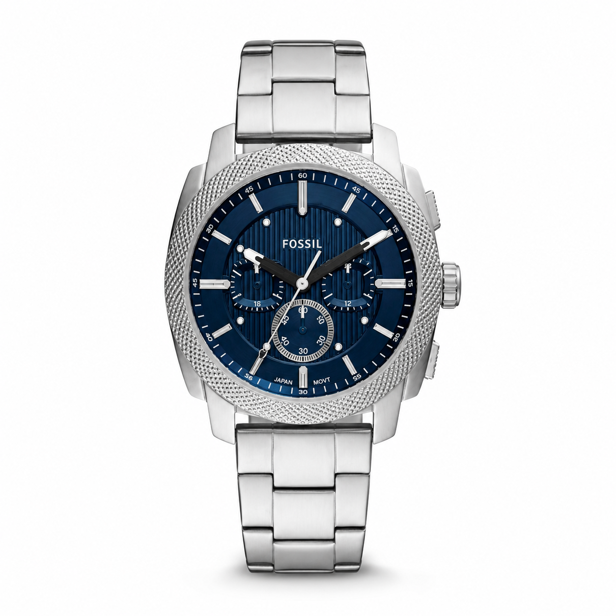 FOSSIL PREMIUM FS6095 METAL (SILVER/BLUE) WRIST WATCH (2025 MODEL)