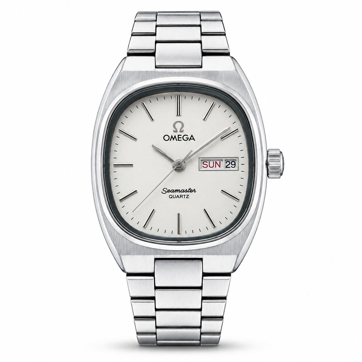 Omega Speedmaster Slim Silver White Metal Watch