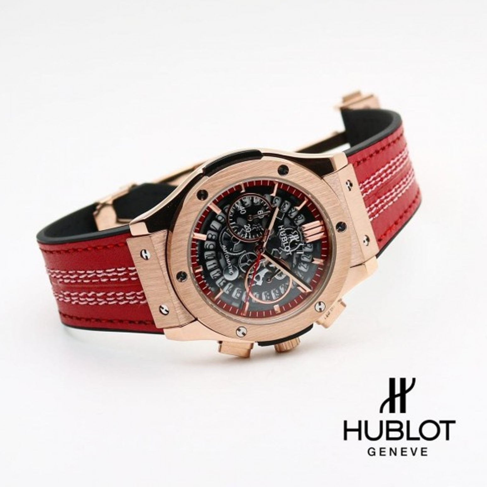 Hublot Big Bang Calendar Red Belt.