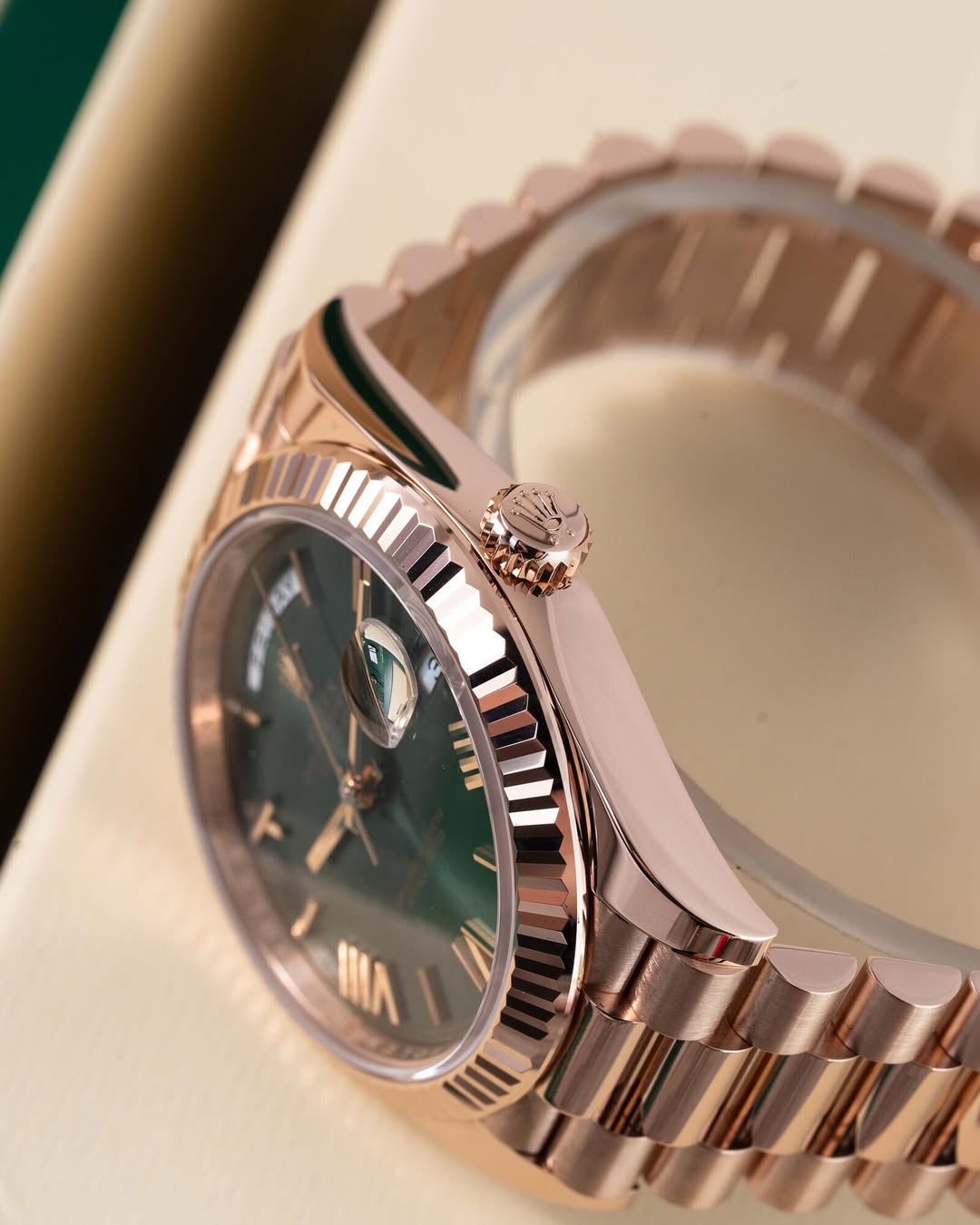 Rolex Oyster Perpetual Day Date Copper Green Dial