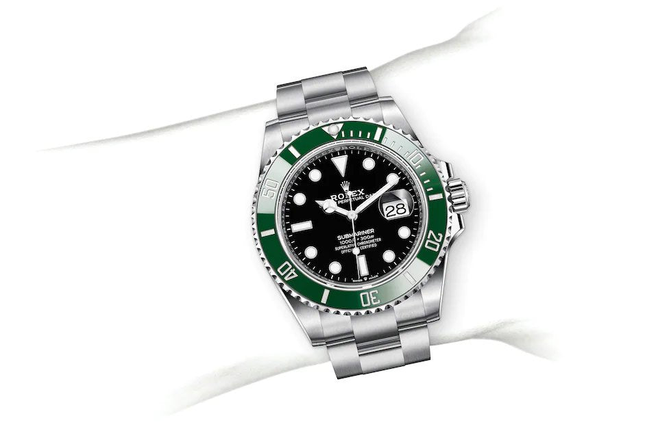 Rolex Submarine green and a black dial date