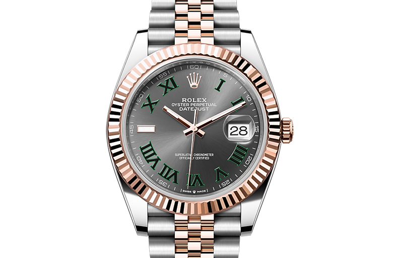 Rolex Datejust Dualtone Grey Dial Metal Watch