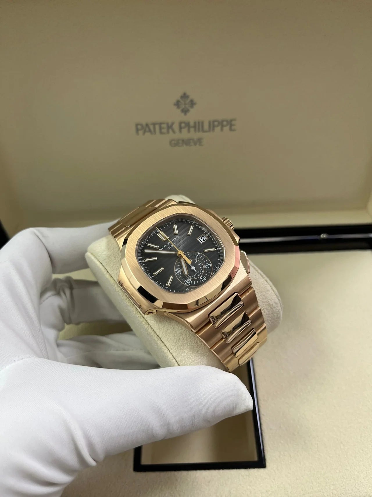 Patek Philippe Nautilus Rose Gold/ Black Gradient Dial