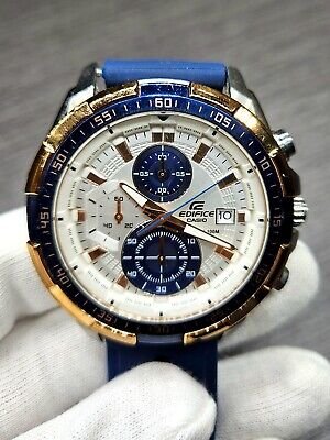 Edifice Blue Leather Watch