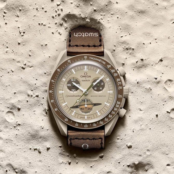 Swatch X Omega Bioceramic Moonswatch Mission To Saturn With kit