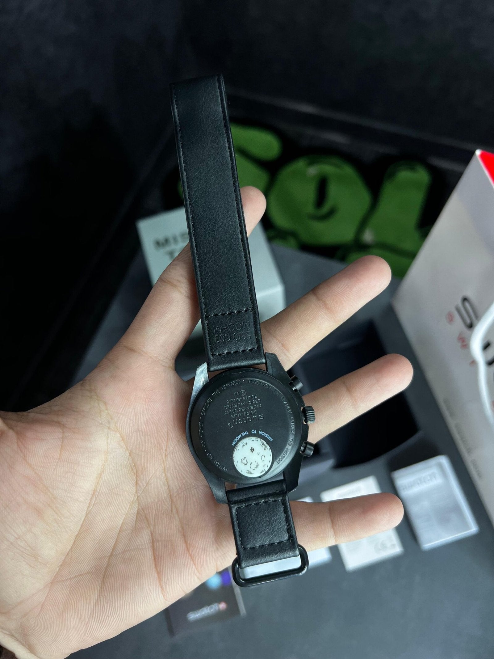 Swatch X Omega Bioceramic Moonswatch Mission To Moon Black With Kit