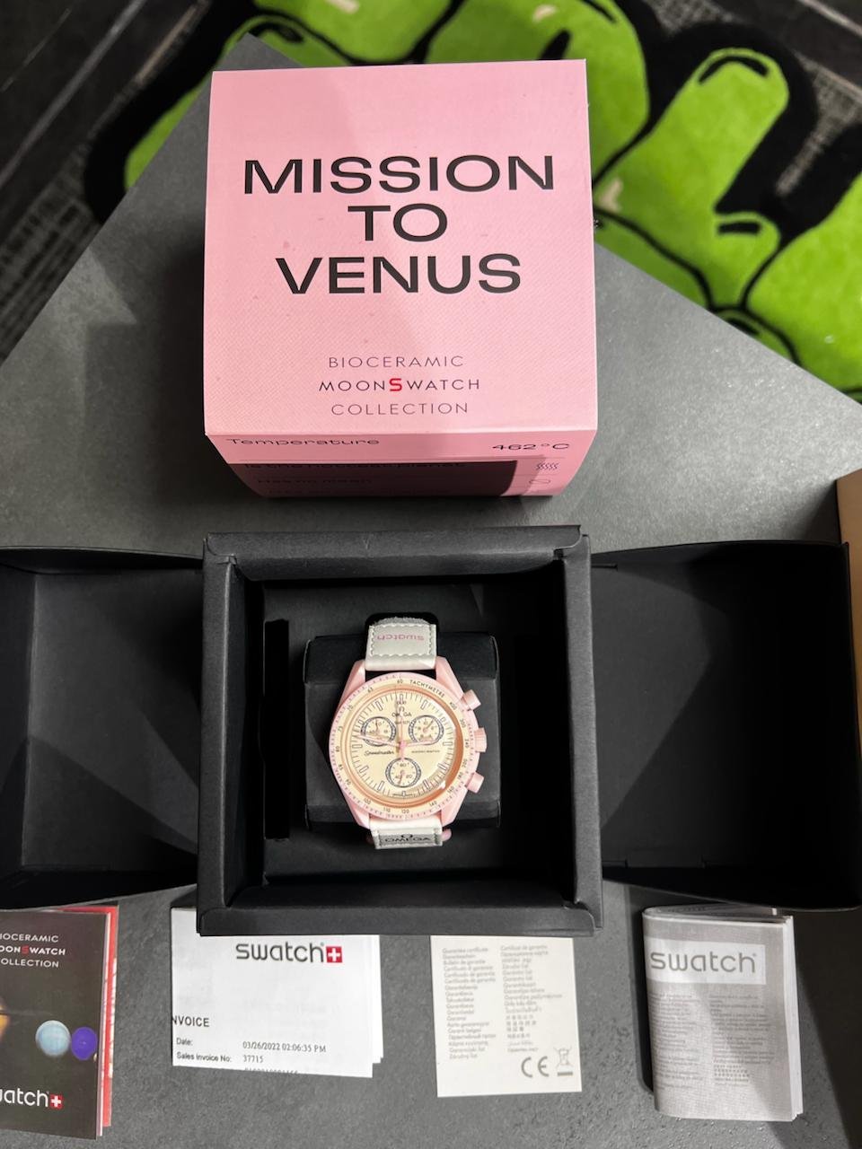 Swatch X Omega Bioceramic Moonswatch Mission To The Moon Venus With Kit