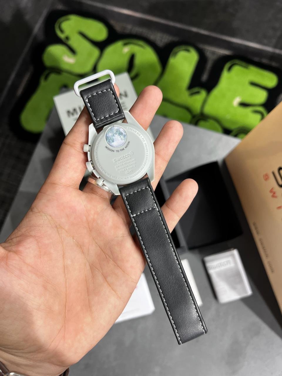Swatch X Omega Bioceramic Moonswatch Mission To The Moon With Kit