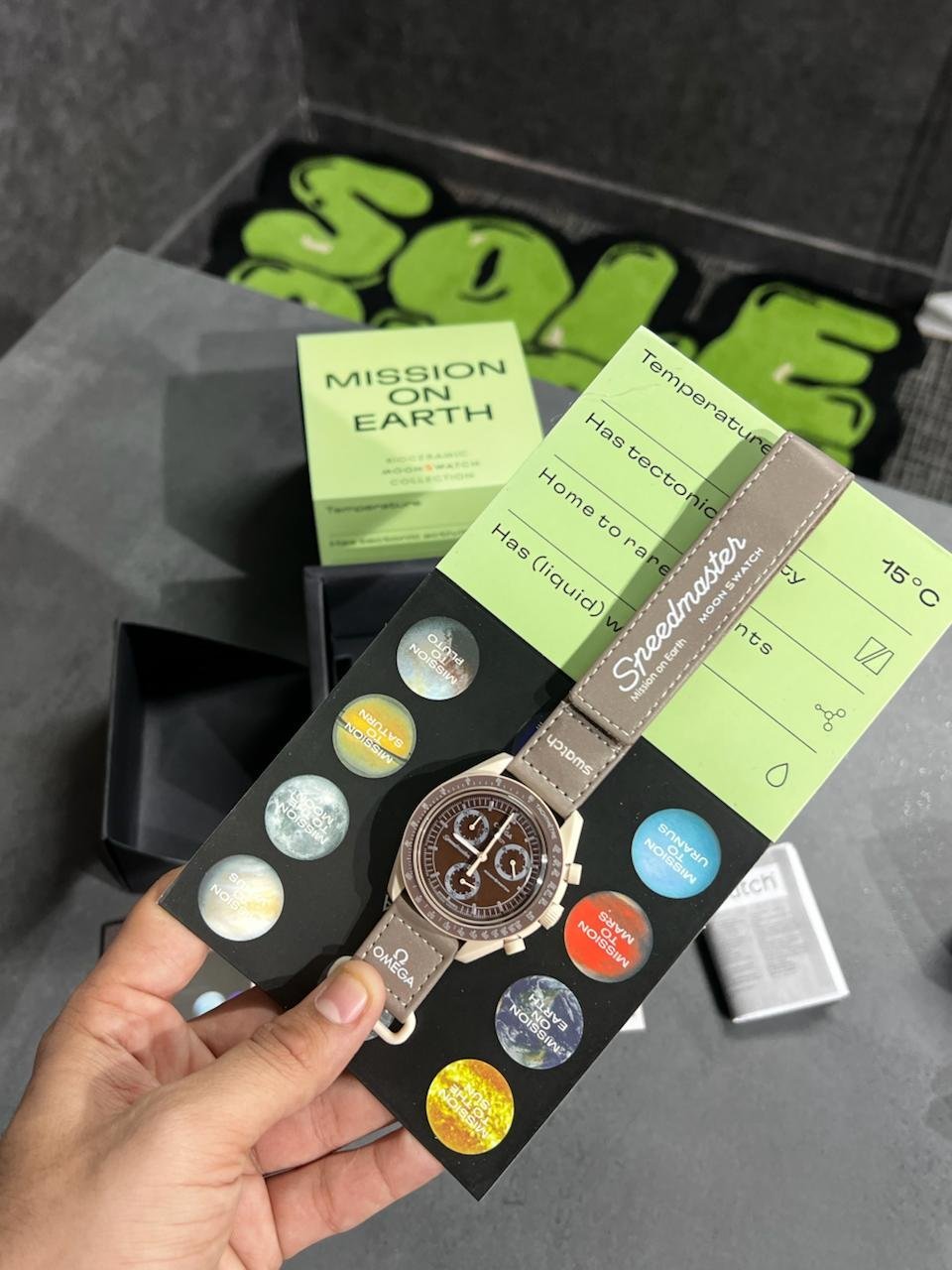 Swatch X Omega Bioceramic Moonswatch Mission To Saturn With kit