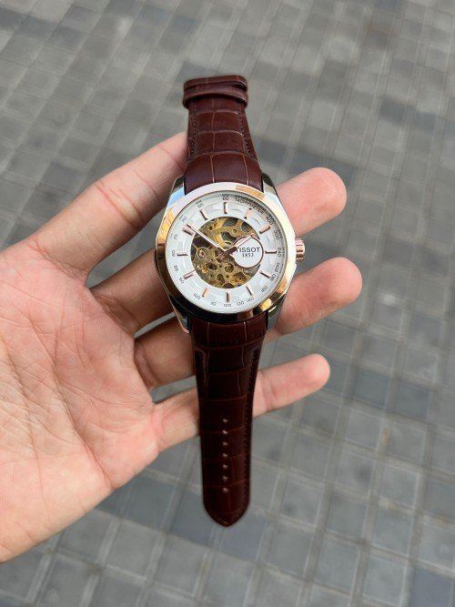 TISSOT 1853 AUTOMATIC PRIMIUM QUILTY LEATHER WATCH