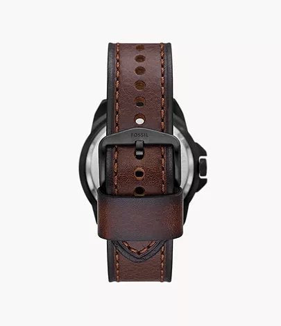 FOSSIL BRONSON AUTOMATIC (BROWN LITEHIDE) LEATHER WATCH