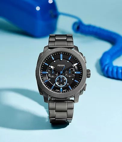 FOSSIL MACHINE CHRONOGRAPH METAL WRIST WATCH (2025)