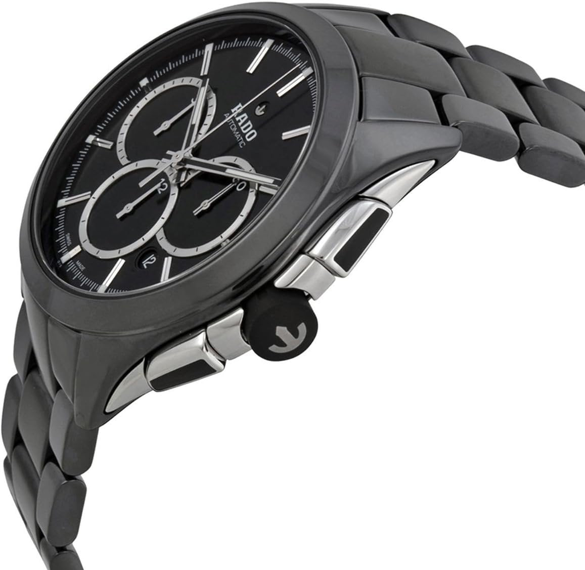 Rado Hyperchrome Stainless Steel Black Silver