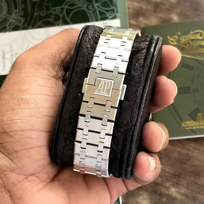 Audemars Piguet Royal Oak Double Balance Wheel Open worked Stainless steel Skeleton Dial Automatic Mens Watch