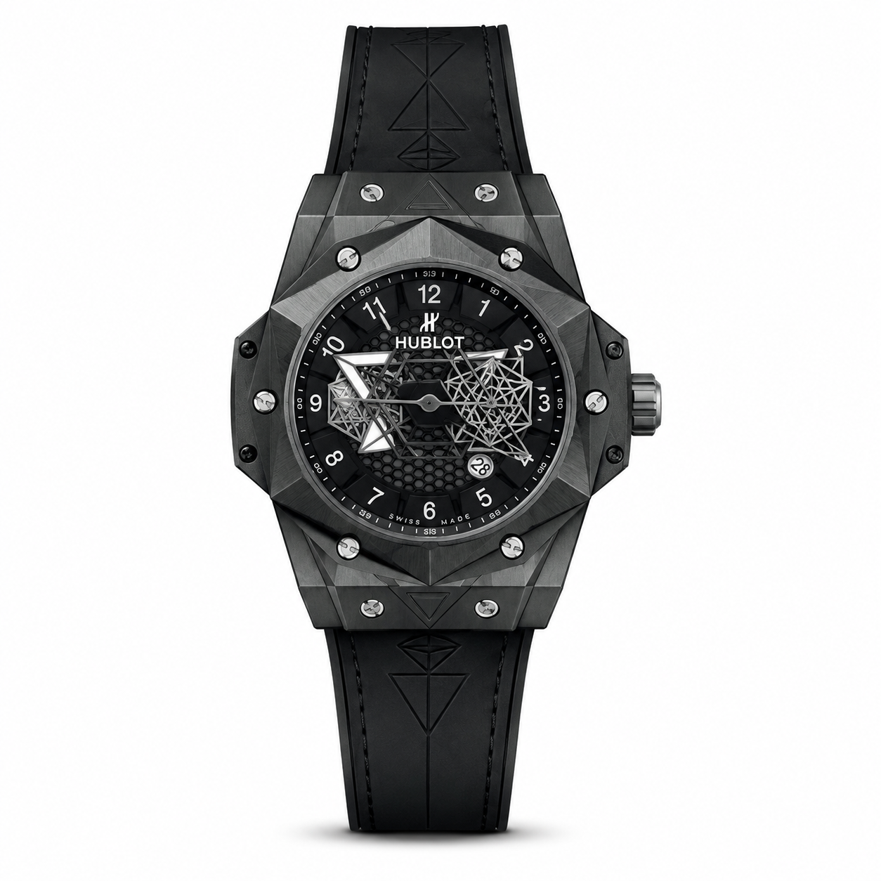 Hublot Spidrr Leather Belt