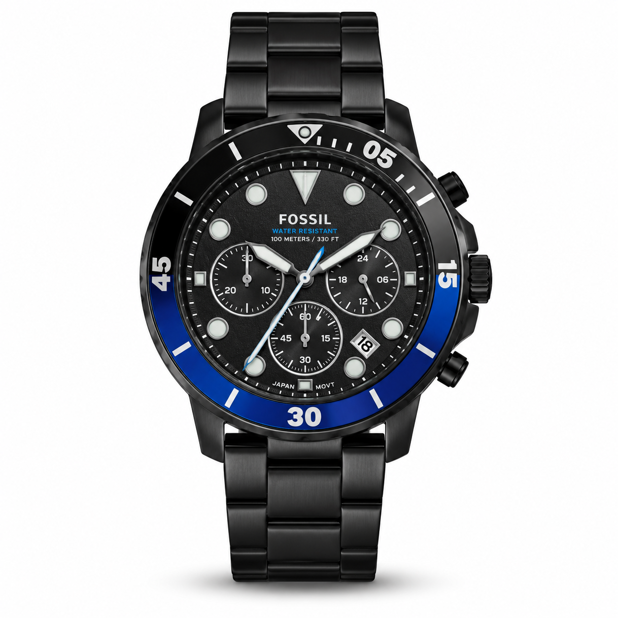 Fossil Fb 03 Black Metal Watch