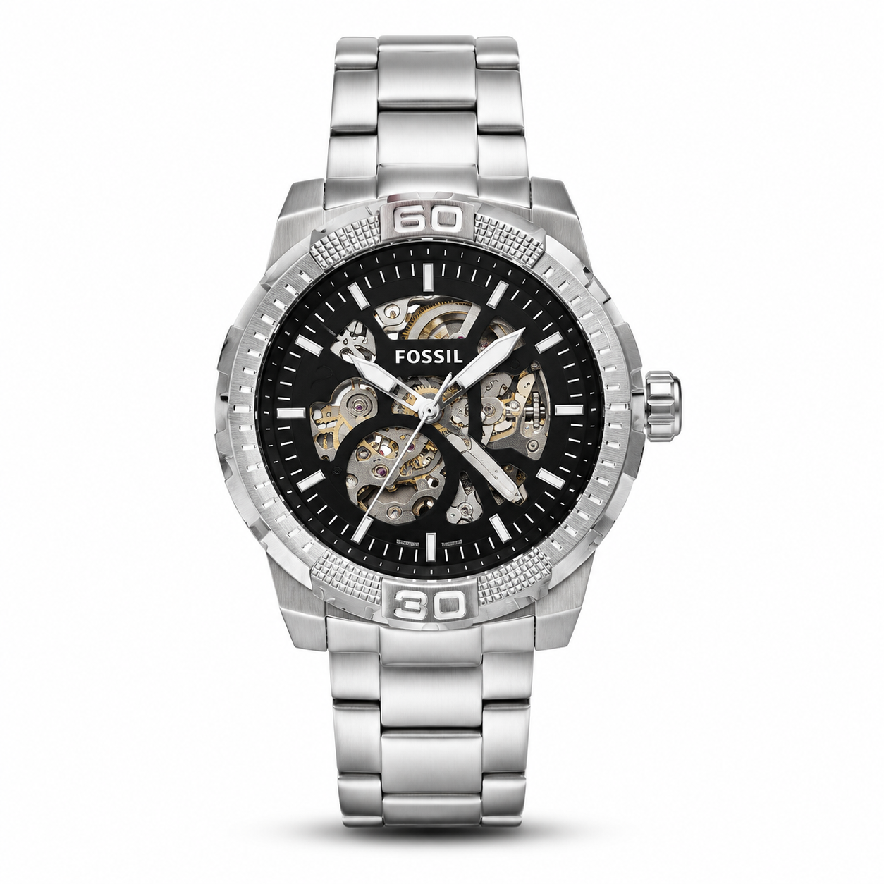 Fossil Silver Metal Automatic
