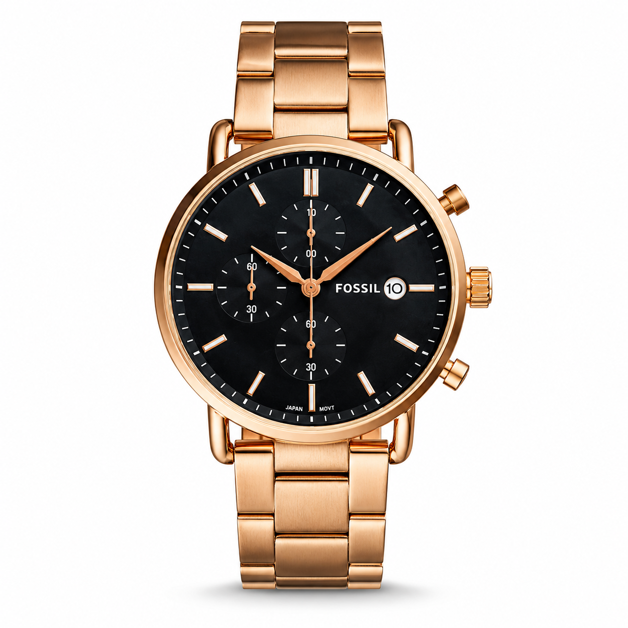 FOSSIL COMMUTER STAINLESS STEEL PREMIUM WATCH