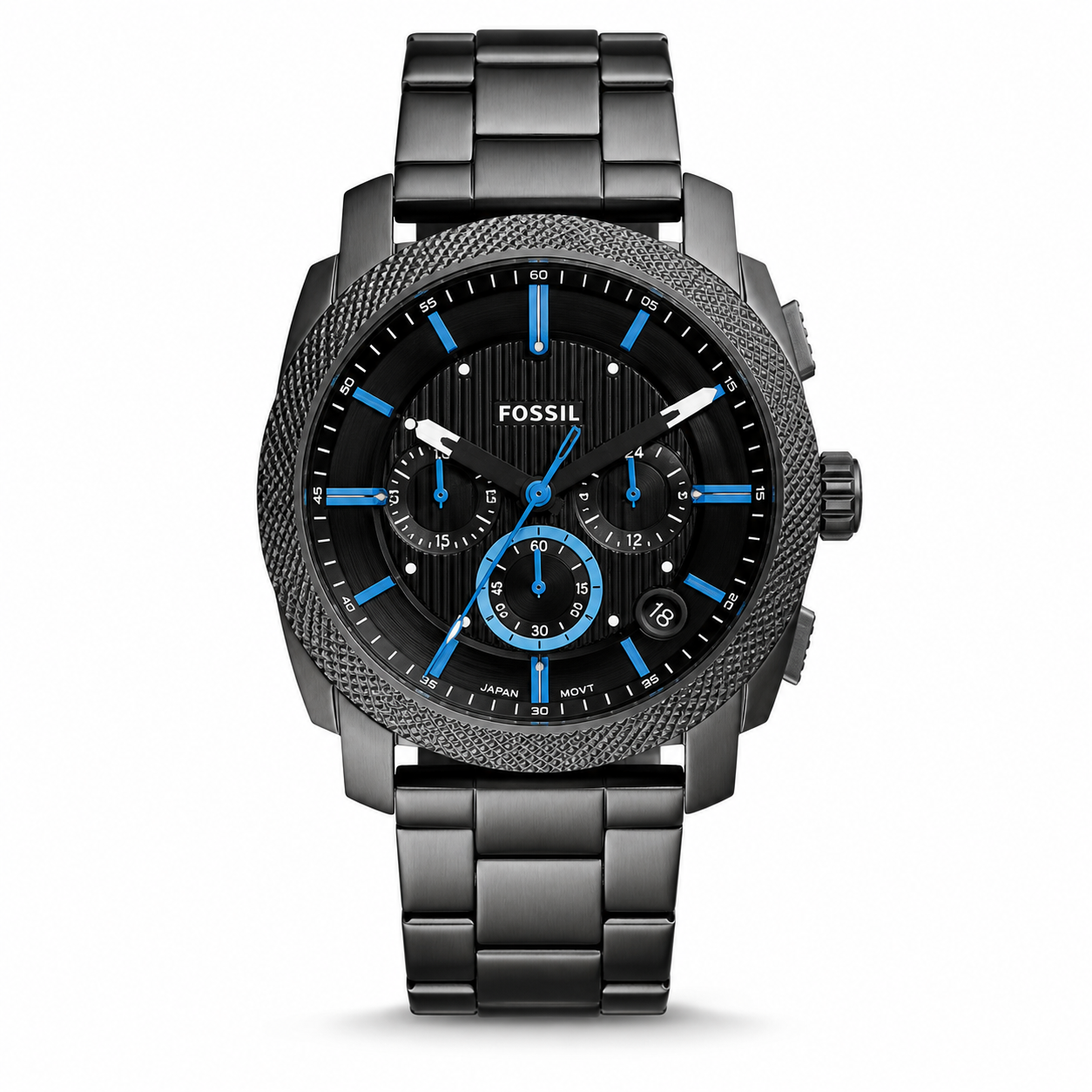 FOSSIL MACHINE CHRONOGRAPH METAL WRIST WATCH (2025)