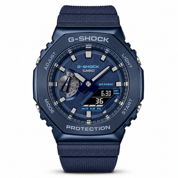 G-shock Gm 2100 Stainless Steel Blue Watch