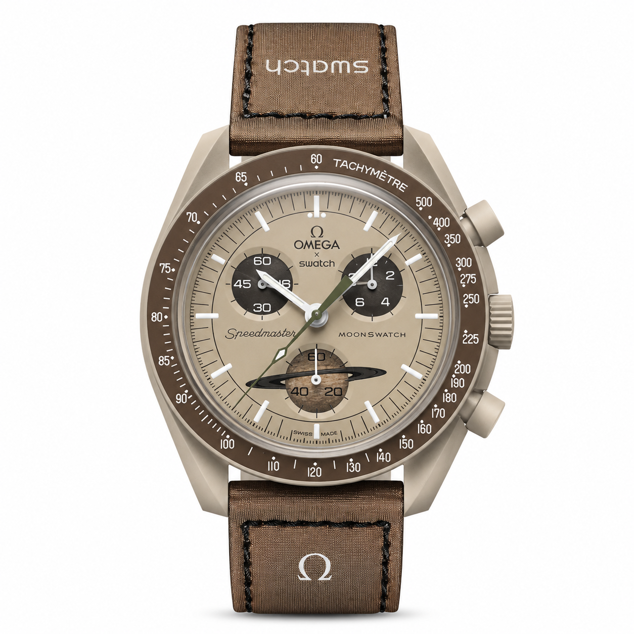 Swatch X Omega Bioceramic Moonswatch Mission To Saturn With kit