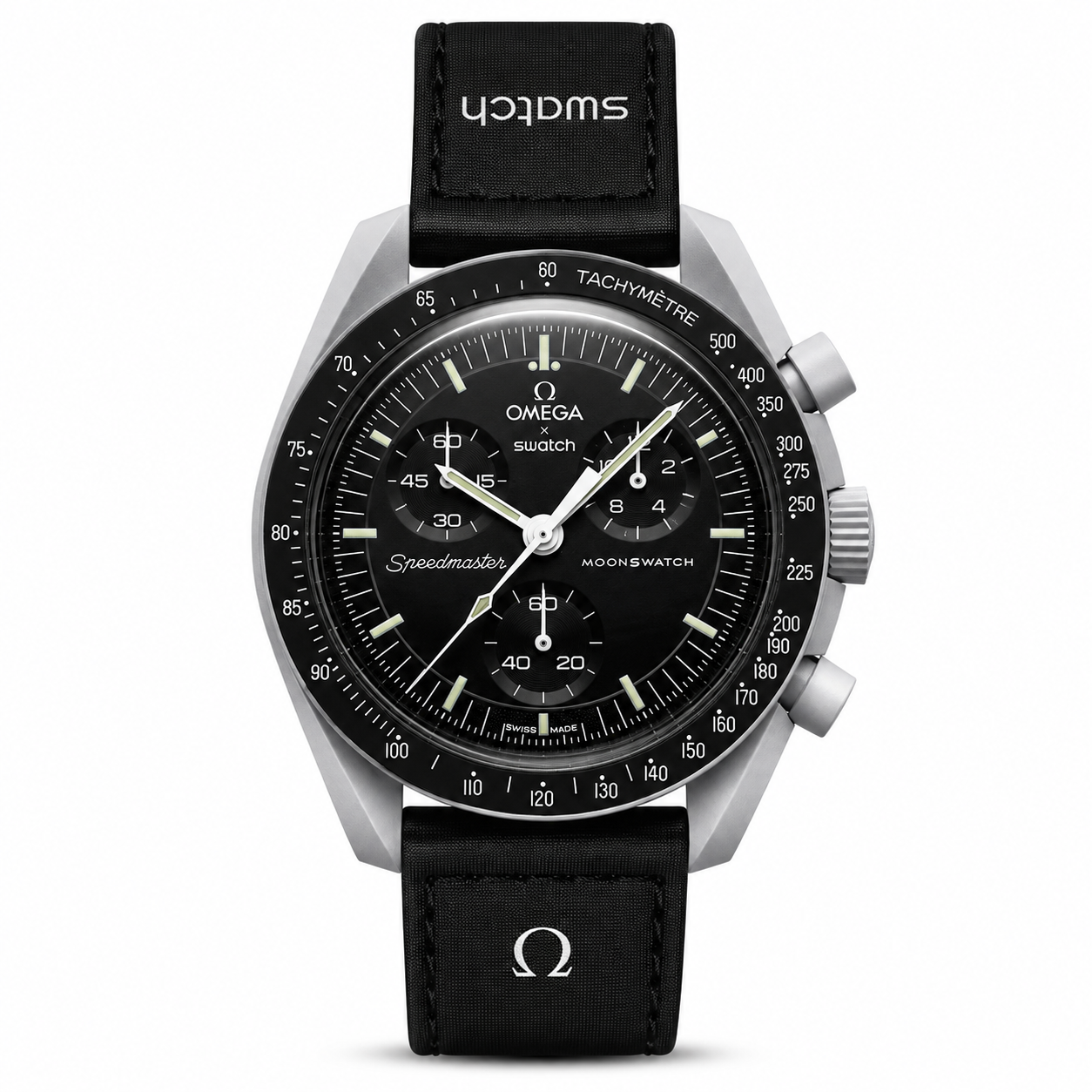 Swatch X Omega Bioceramic Moonswatch Mission To The Moon Black With Kit