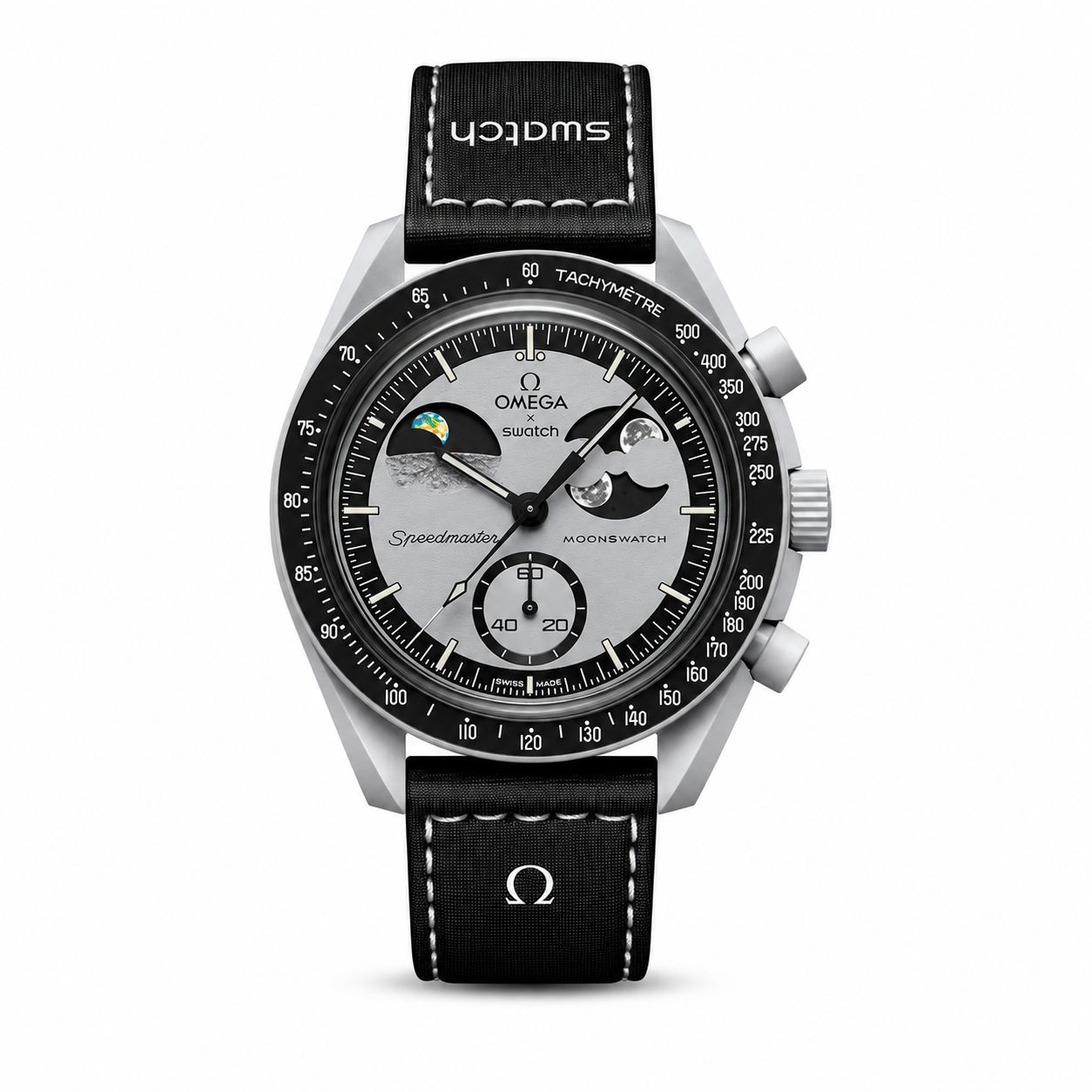 Swatch X Omega Bioceramic Moonswatch Mission To The Moon With Kit
