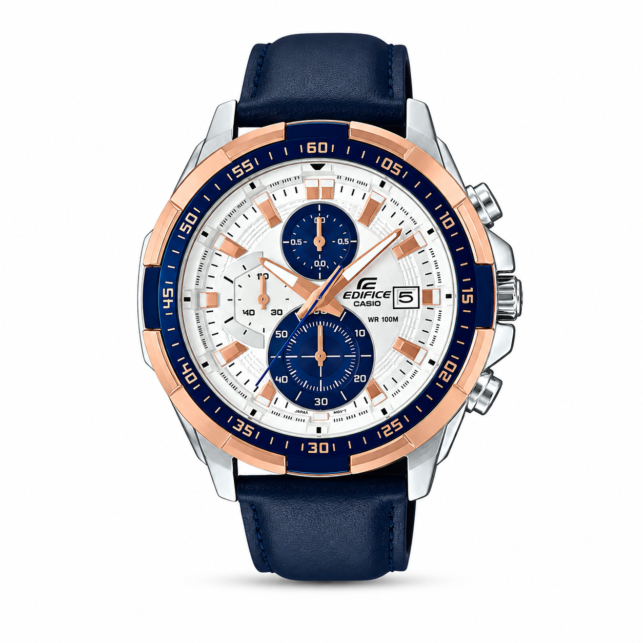 Edifice Blue Leather Watch