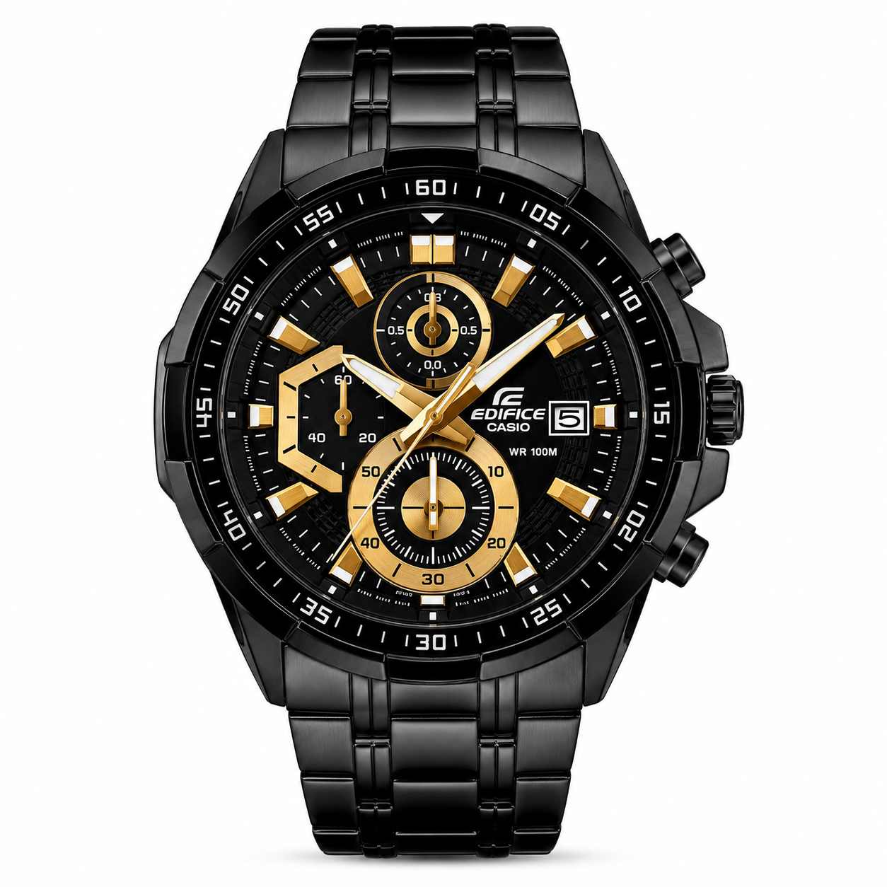 Edifice Full Black Metal Watch