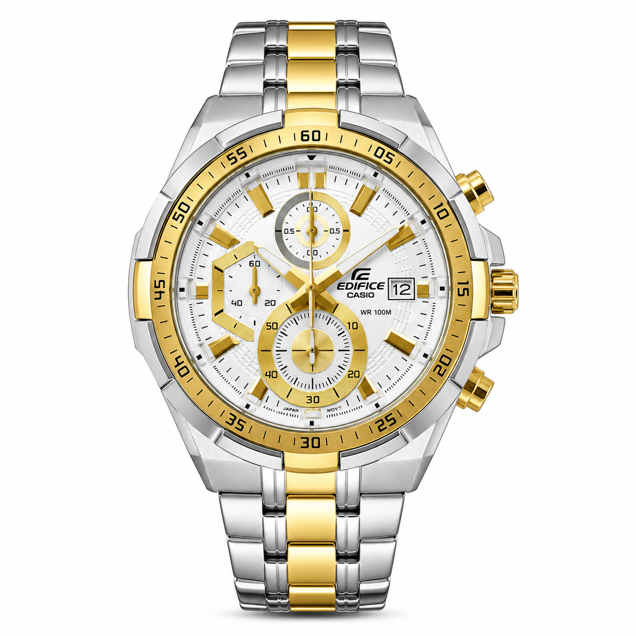 Edifice Silver Gold White Metal Watch