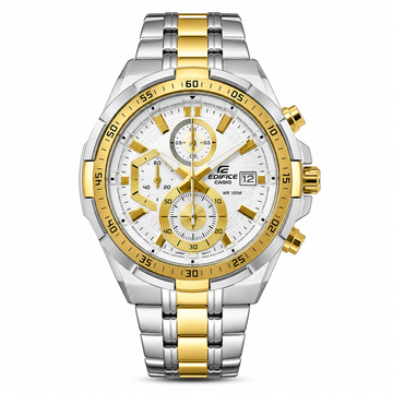Edifice Silver Gold White Metal Watch