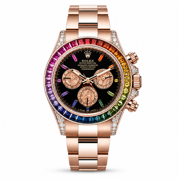 rolex rainbow daytona rose gold