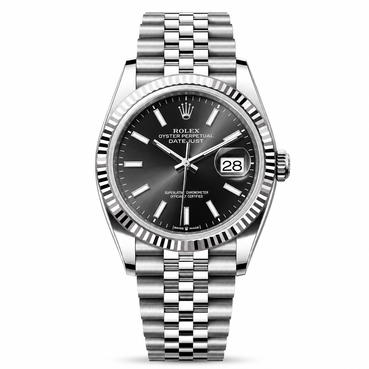 Rolex Date just 36 black dial
