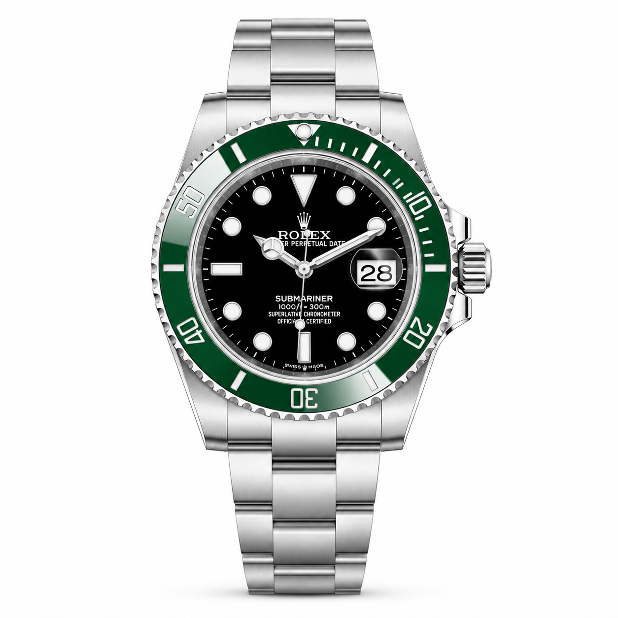 Rolex Submarine green and a black dial date