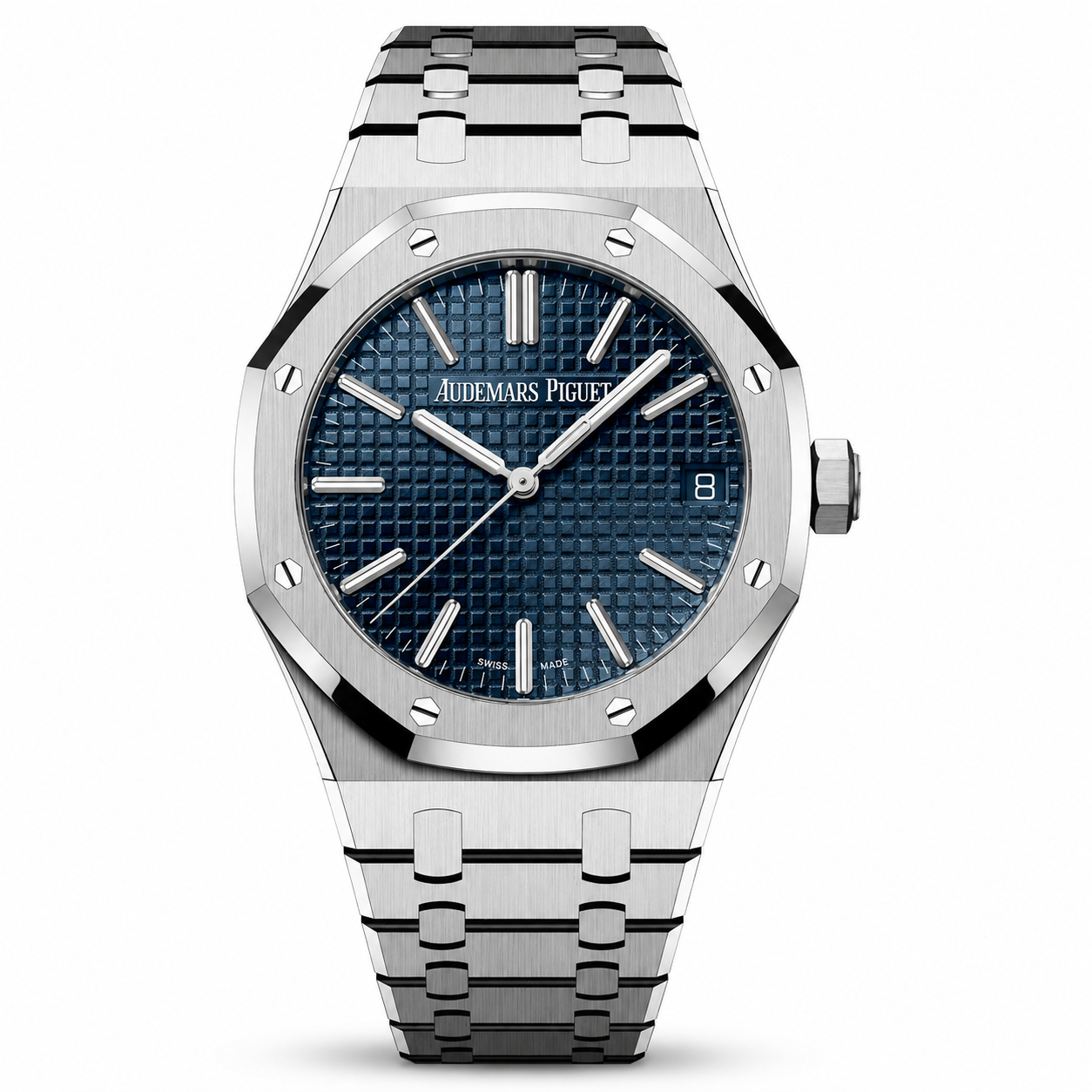 Audemars Piguet AP Royal Oak Silver Blue Metal