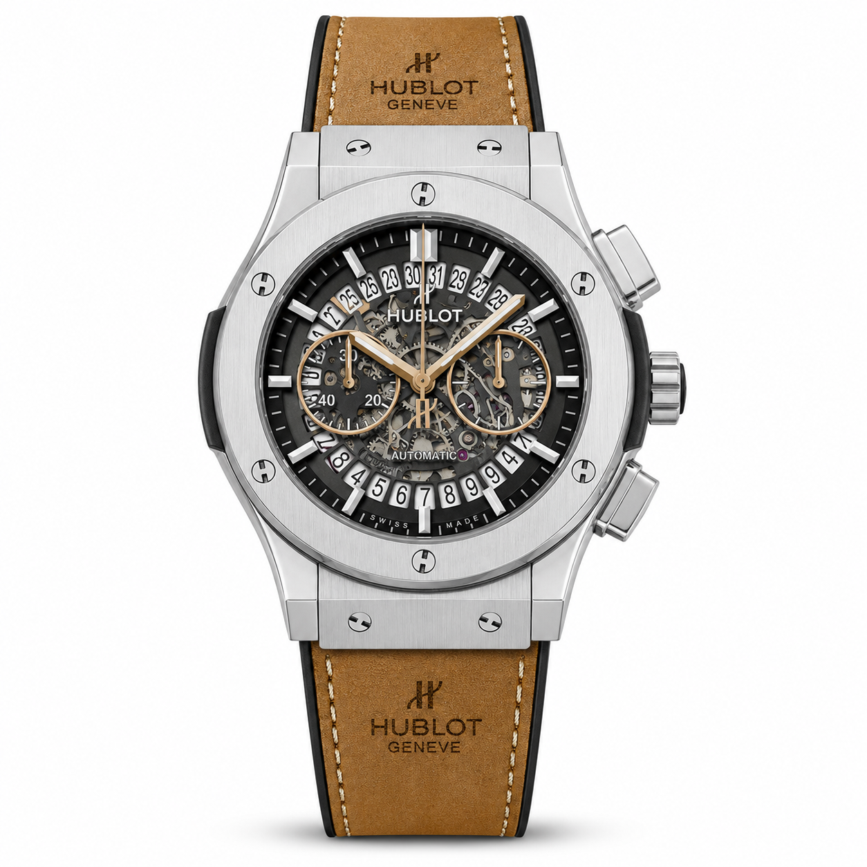 Hublot Brown Leather Belt Watch