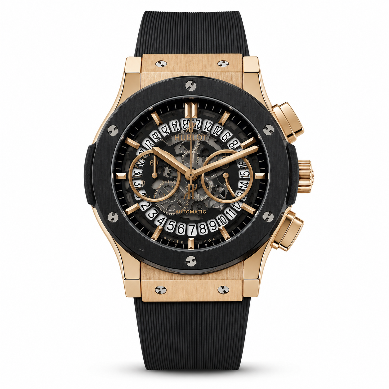 Hublot Black Leather Belt Watch A