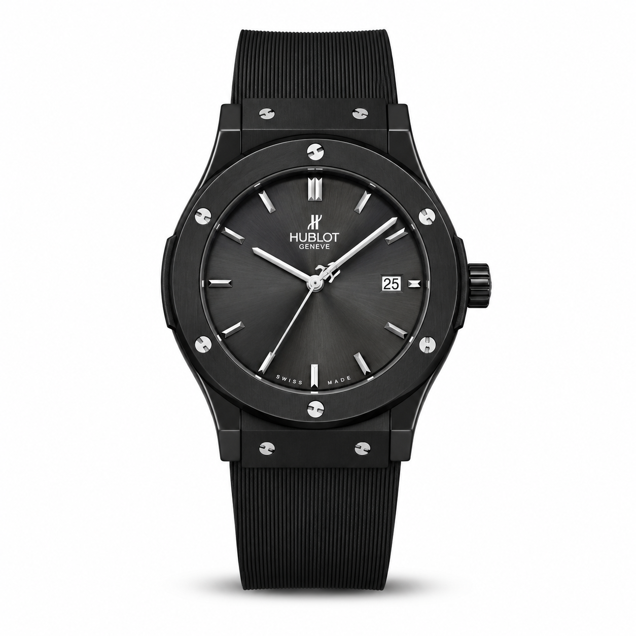 Hublot Black Leather Belt Watch B