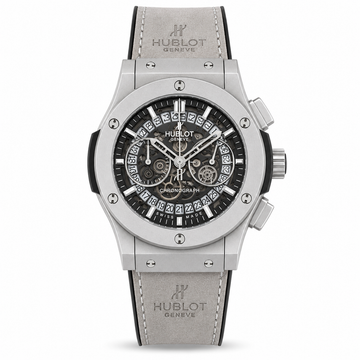 Hublot Grey Leather Belt Watch D