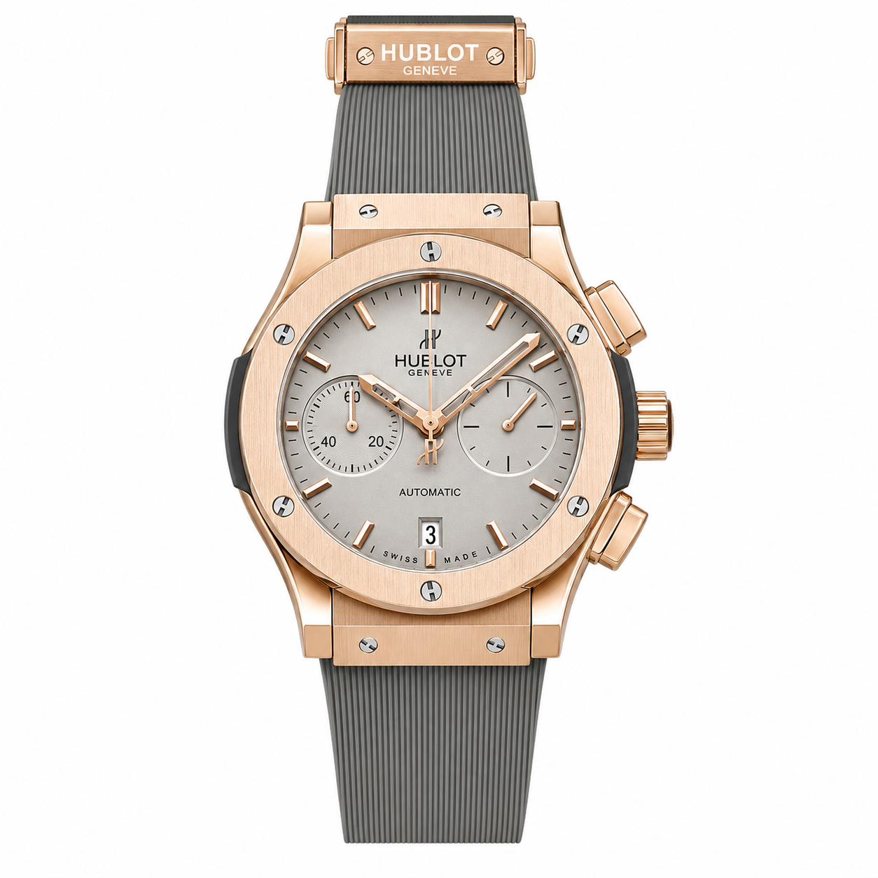 Hublot Mint Green Copper Dial Leather Belt Watch