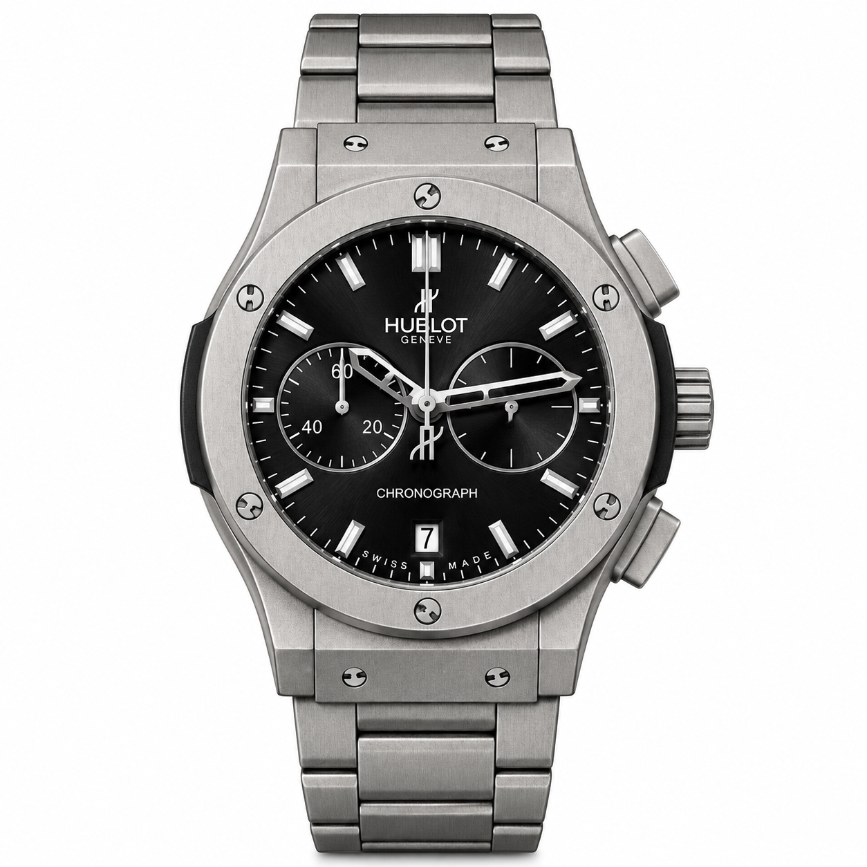 Hublot Silver Grey Metal Watch
