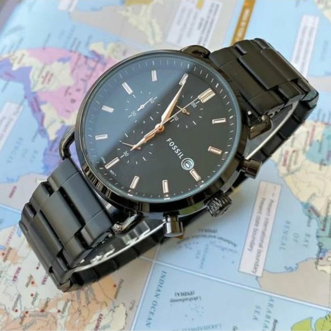 Fossil Black Metal Watch A